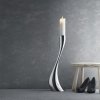 Georg Jensen COBRA Świecznik Podłogowy 50 cm Srebrny / Stal Polerowana